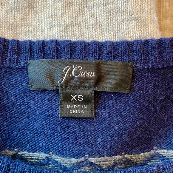 LAST CHANCE J. Crew wool fair isle sweater - Picture 3 of 4